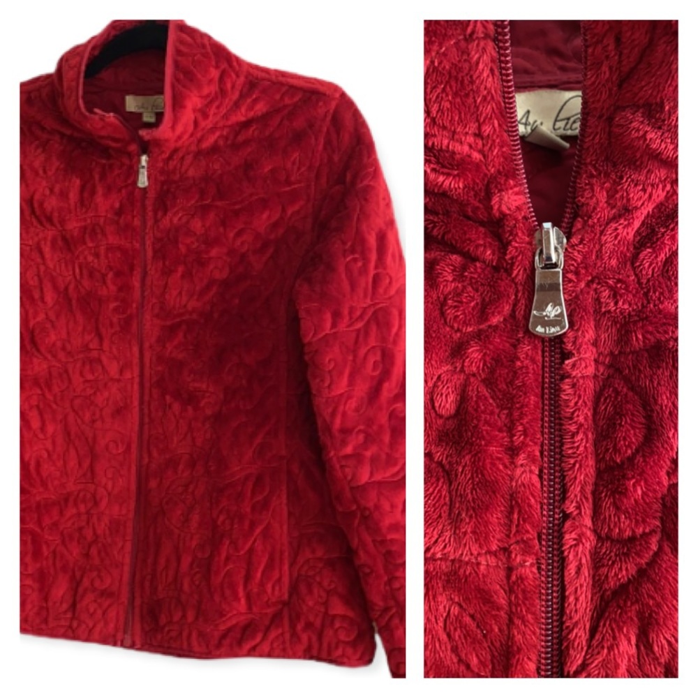 🍒 Red Velour Sweater!!!